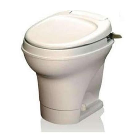 Thetford Thetford 31668 High Profile Hand Flush Aqua Magic V Toilet; Parchment THE31668